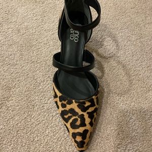 Franco sarto animal print heels